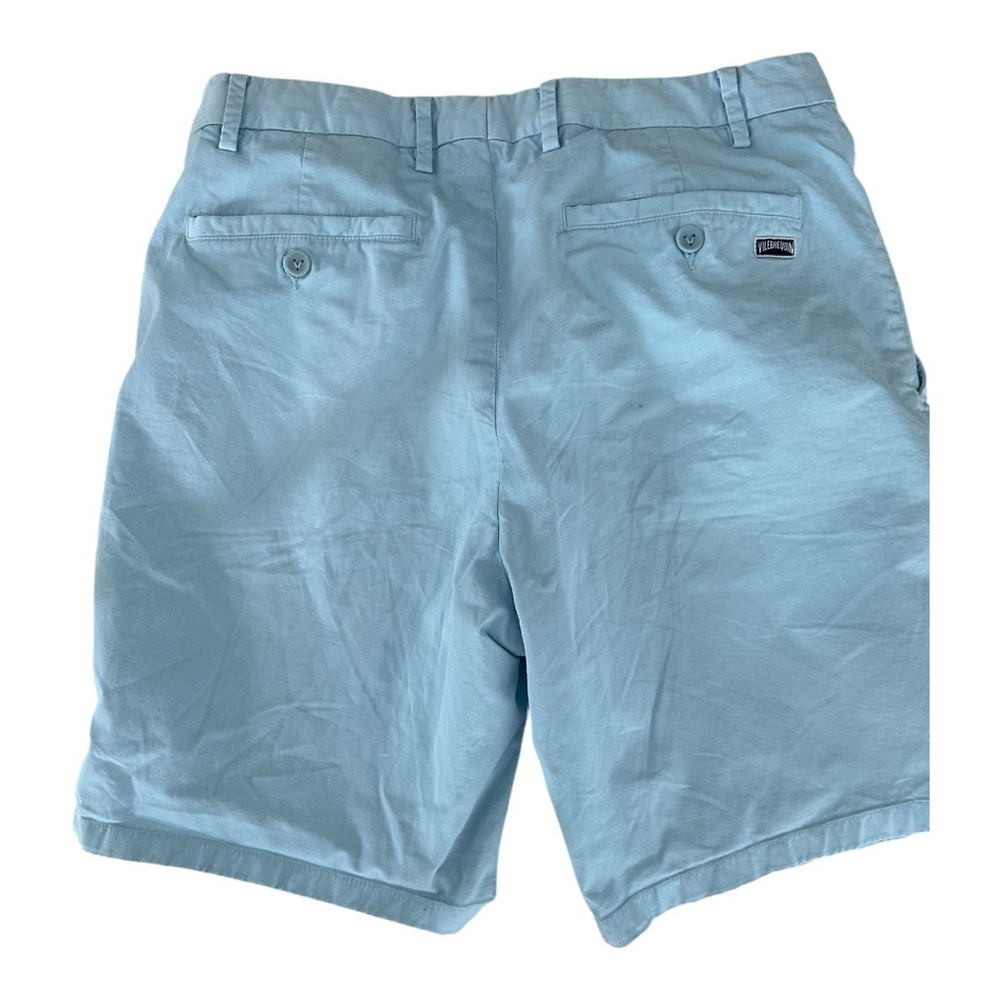Vilebrequin Blue Flat Front Shorts Versatile Summer Essential - Picture 2 of 8